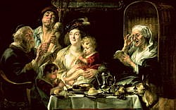 As the Old Sing, so the Young Pipe de Jacob Jordaens