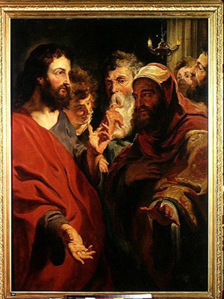 Christ Instructing Nicodemus de Jacob Jordaens