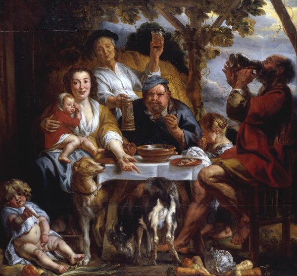 Jordaens,J./The Porridge Eater/1640-50 de Jacob Jordaens