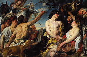 Meleager and Atalanta. de Jacob Jordaens