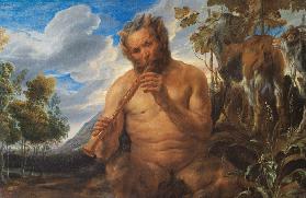 Satyr Playing the Pipe (Jupiter's Childhood)