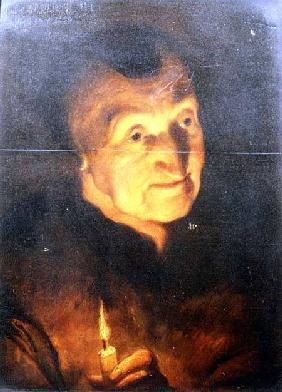 Study of an Old Woman, holding a Candle