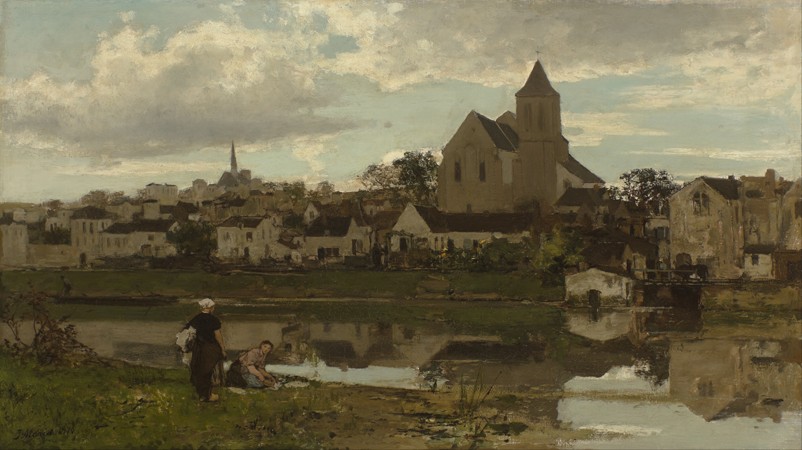 View at Montigny-sur-Loing de Jacob Maris