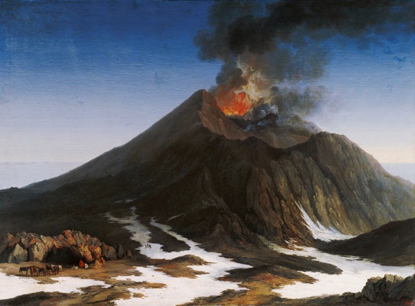 Eruption of Mount Etna de Jacob Philipp Hackert