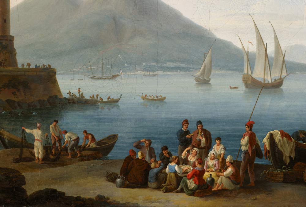 Hafen von Neapel (Detail) de Jacob Philipp Hackert