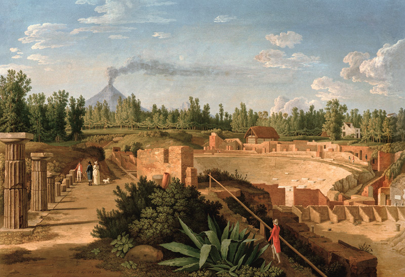 Pompeii , Large Amphitheatre de Jacob Philipp Hackert