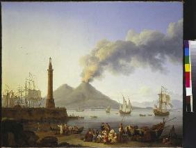 Der Hafen von Santa Lucia in Neapel