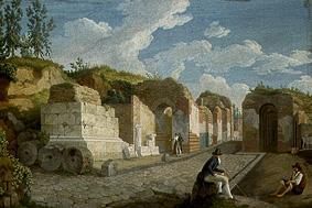 The Herkulaner gate in Pompeji. de Jacob Philipp Hackert