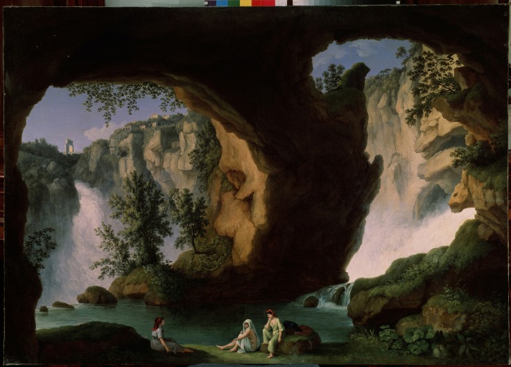 Neptune's grotto (Grotta di Nettuno) de Jacob Philipp Hackert