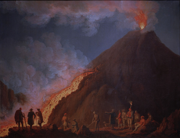 Vesuvius , Eruption de Jacob Philipp Hackert