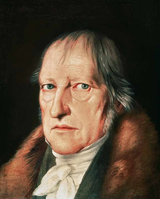 Portrait of Georg Wilhelm Friedrich Hegel (1770-1831) de Jacob Schlesinger