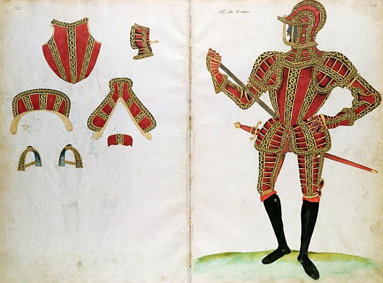 Suit of Armour for Lord Compton, from ''An Elizabethan Armourer''s Album'' de Jacobe Halder