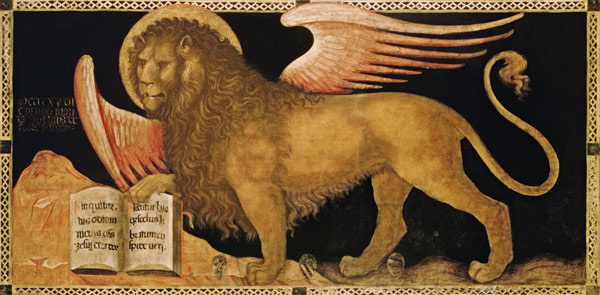 Fiore, Jacobello del died 1439. - ''The Lion of St.Mark''. - (The symbol of Mark the Evangelist and de Jacobello del Fiore