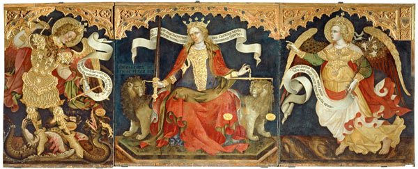 Fiore, Jacobello del traceable since 1394, died 1439. ''Justitia Triptych'', 1421. (Justitia with th de Jacobello del Fiore