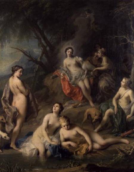 Diana Bathing with her Nymphs de Jacopo Amigoni