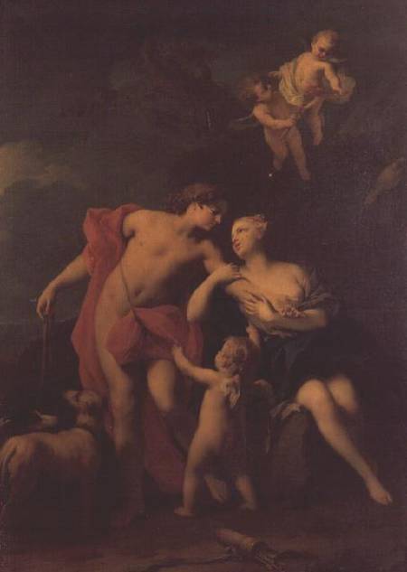 Venus and Adonis de Jacopo Amigoni