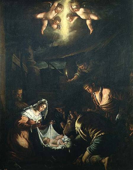 The Adoration of the Shepherds de Jacopo Bassano