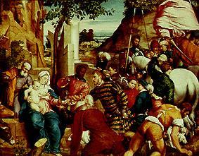 The adoration of the kings de Jacopo Bassano