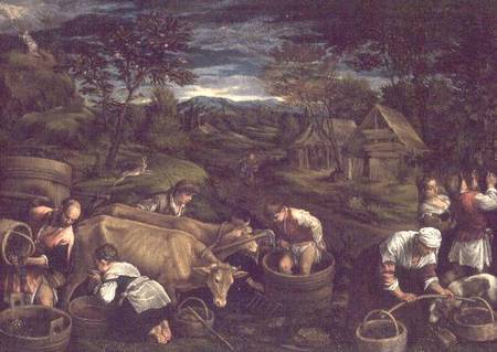 Harvest, (Moses receives the Ten Commandments) de Jacopo Bassano