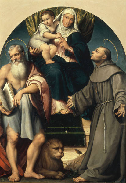 Jacopo Bassano / St. Anna & Saints de Jacopo Bassano