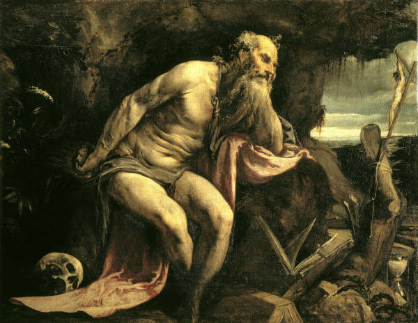 Bassano, Jacopo, origin. Jacopo da Ponte c.1510/18 - 1592. ''Penitent St. Jerome'', c.1562/68. Oil o de Jacopo Bassano