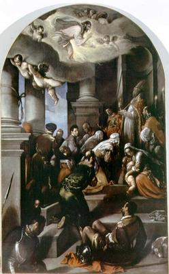 St. Eleutherius Blesses the Devout (altarpiece) de Jacopo Bassano