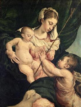 Madonna and Child with Saint John, c.1570 (oil on canvas)