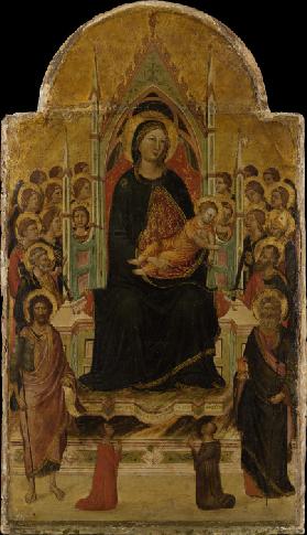 Madonna and Child Enthroned with Angels, Saints and Donors
