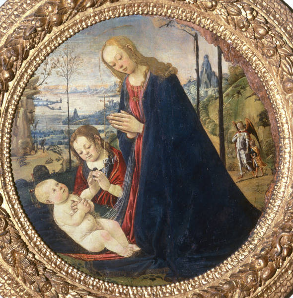 J.del Sellaio / Mary Worship.Child / Ptg de Jacopo del Sellaio