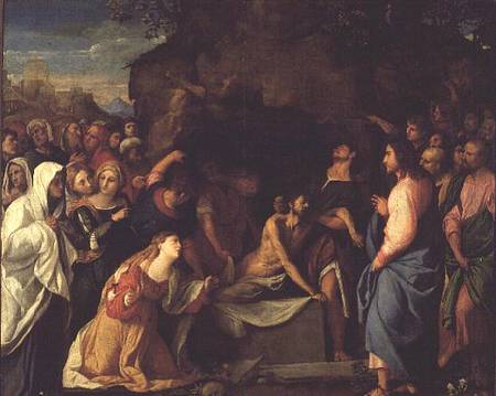 The Resurrection of Lazarus de Jacopo Palma