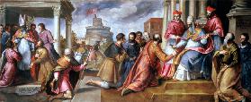 Pius II Gives Cross / Palma il Giovane