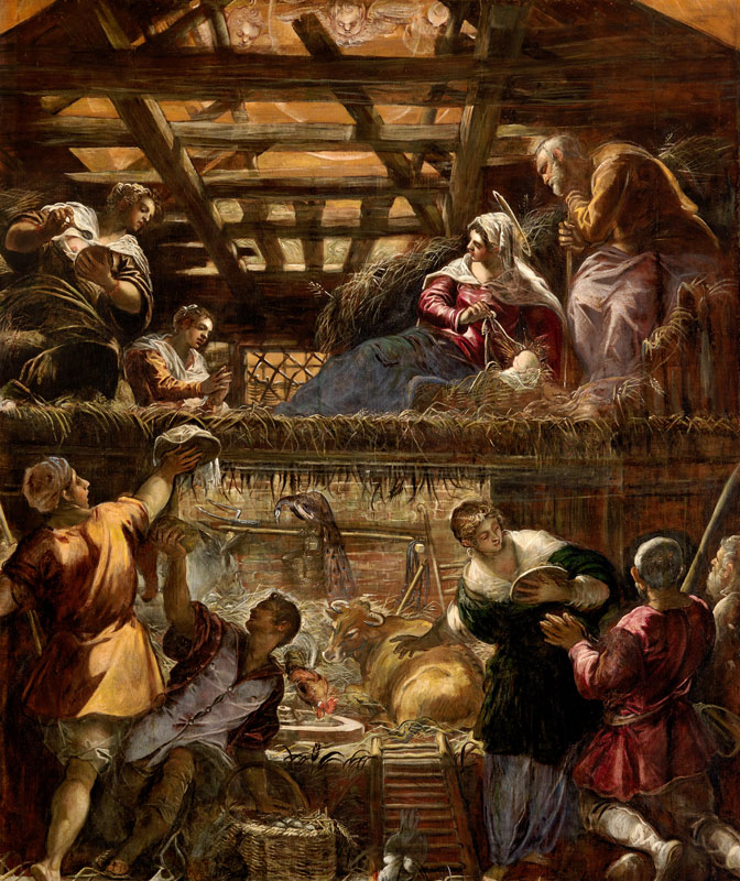 Birth of Christ / Tintoretto / c.1576/81 de Jacopo Robusti Tintoretto