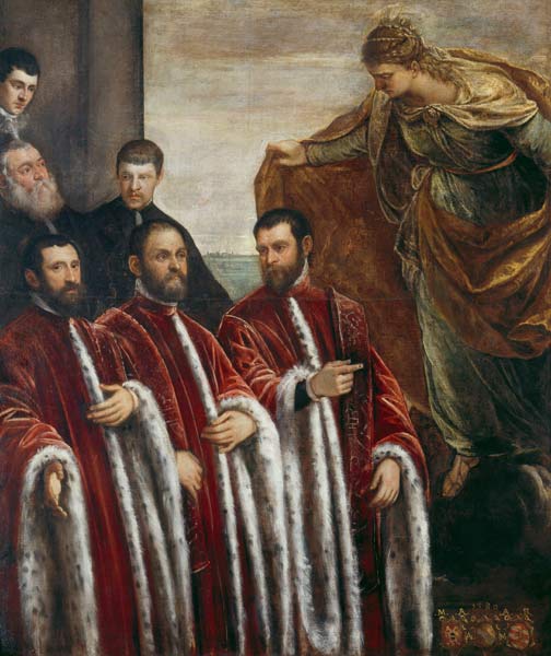 St. Giustina and the Treasurers of Venice, 1580 de Jacopo Robusti Tintoretto