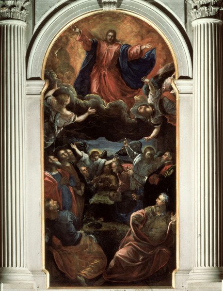 Ascension of Christ / Tintoretto School de Jacopo Robusti Tintoretto