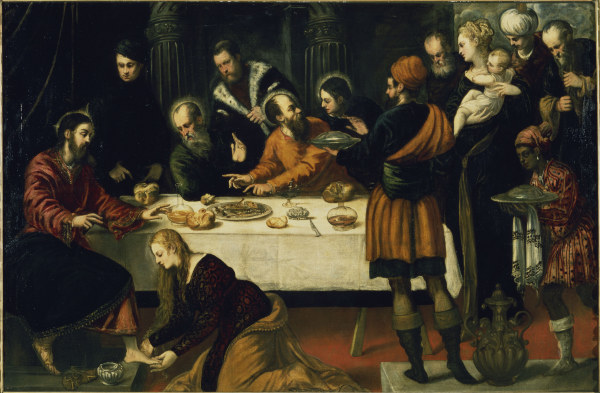 Christ a.Mary Magdalene /Tintoretto/ C16 de Jacopo Robusti Tintoretto