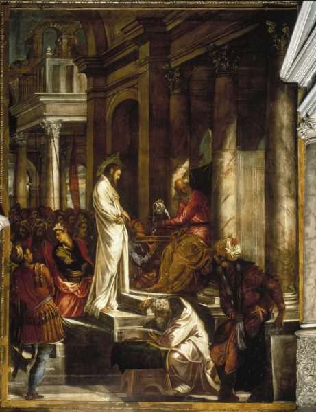 Christ before Pilate / Tintoretto de Jacopo Robusti Tintoretto