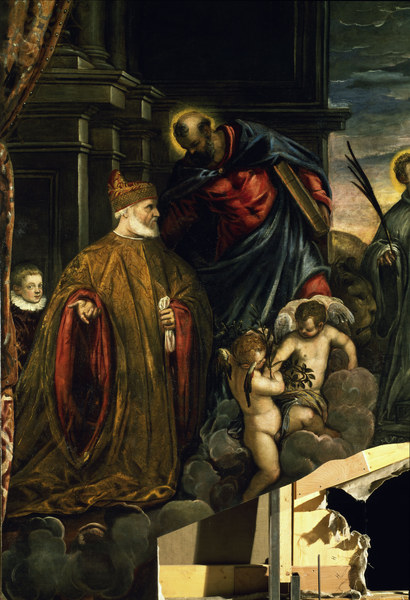 Doge Andrea Gritti before the Virgin de Jacopo Robusti Tintoretto