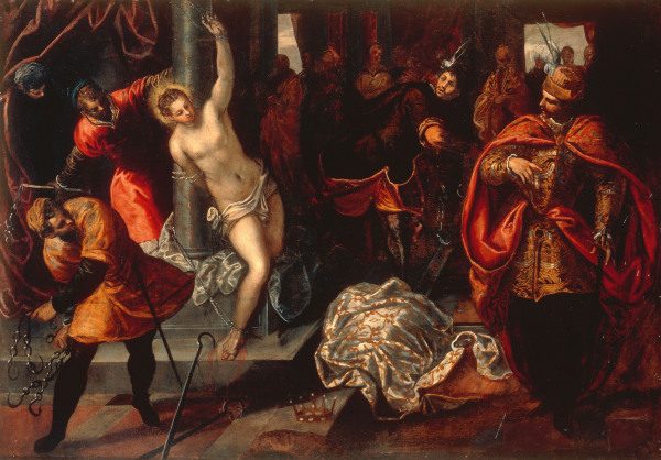 Tintoretto / Flogging of St. Catherine de Jacopo Robusti Tintoretto