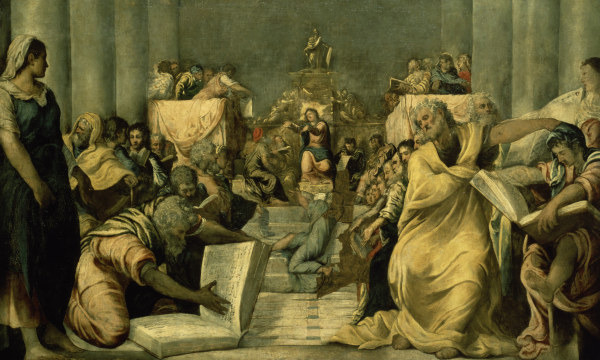 Tintoretto / Jesus in the Temple de Jacopo Robusti Tintoretto