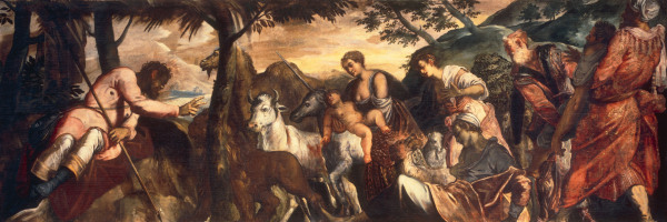 Tintoretto / St.Roche healing Animals de Jacopo Robusti Tintoretto