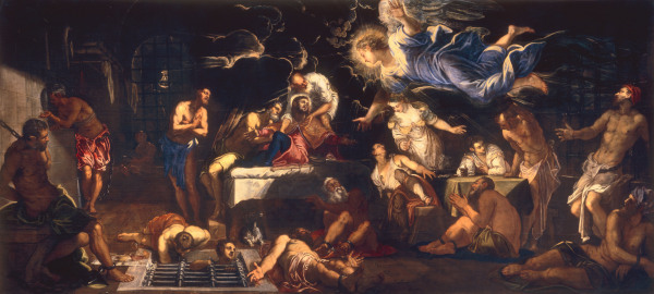 Tintoretto / St.Roche in the Dungeon de Jacopo Robusti Tintoretto