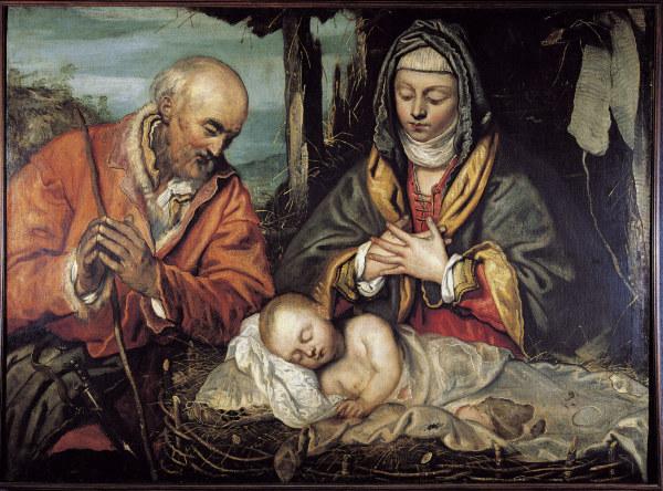 Tintoretto, Anbetung des Kindes de Jacopo Robusti Tintoretto