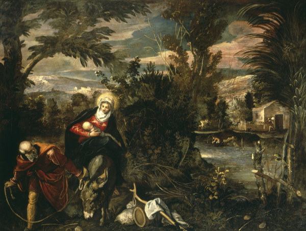 Tintoretto, Flight to Egypt de Jacopo Robusti Tintoretto