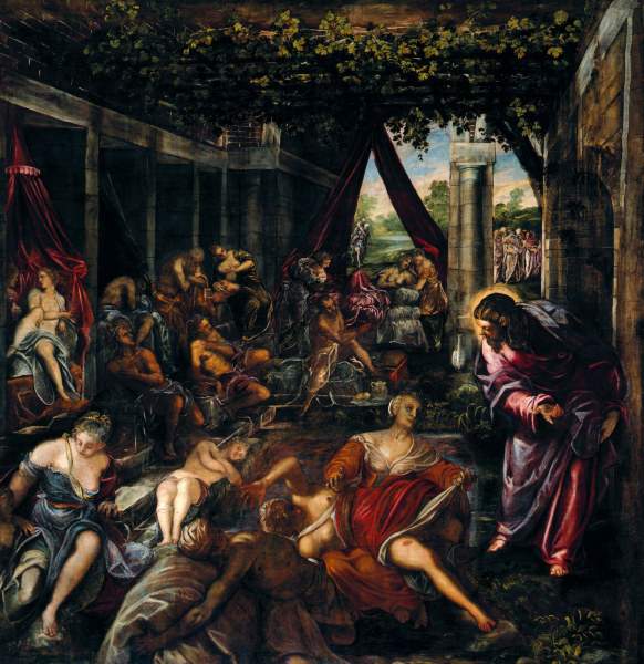Tintoretto, Healing Sick in Bethesda de Jacopo Robusti Tintoretto