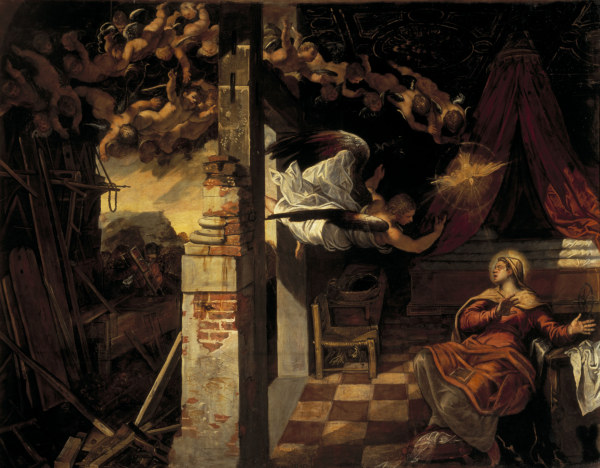 Tintoretto, Virgin s Annuncation de Jacopo Robusti Tintoretto