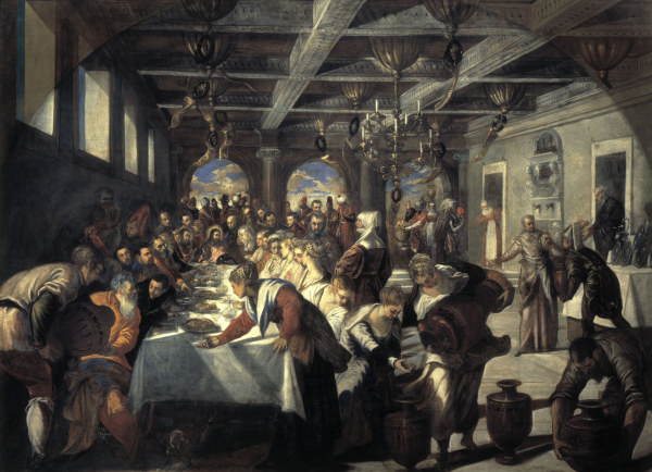 Tintoretto/ Wedding at Cana de Jacopo Robusti Tintoretto