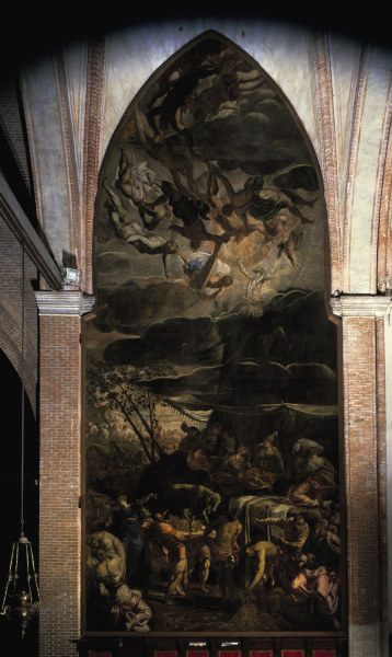 Tintoretto, Worship of Golden Calf de Jacopo Robusti Tintoretto