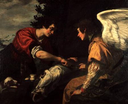 Tobias and the Archangel Raphael de Jacopo Vignali