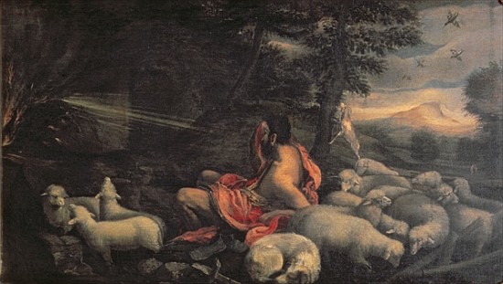 Moses and the Burning Bush de Jacopo (Jacopo da Ponte) Bassano