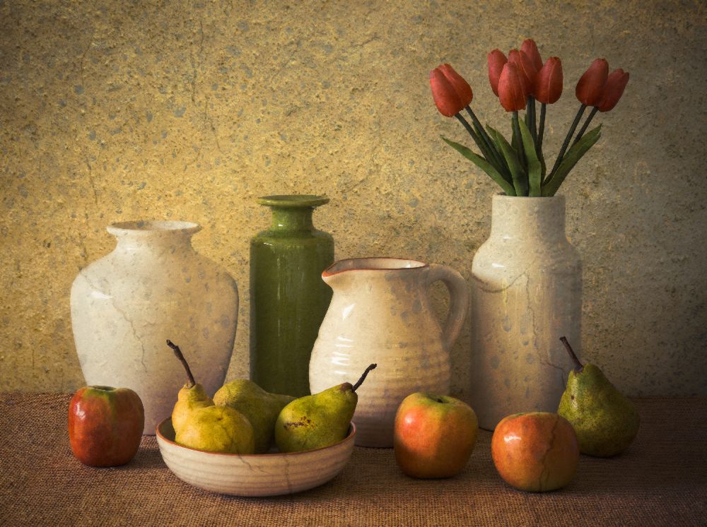 Apples Pears and Tulips de Jacqueline Hammer